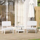 vidaXL Vrtni stoli 2 kosa Bela 60x52,5x72 cm Masivni les borovega lesa Cene