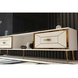 Hanah home tv polica arno white gold
