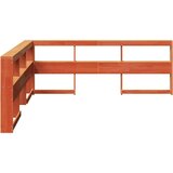 Knjižnica vzglavje L-oblike voščeno rjava 180 cm trdna borovina, (21792179) | Shoptok.si