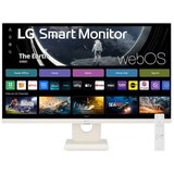 LG 27" IPS FHD 1920x1080@100Hz Smart Monitor with webOS, 16:9, 1300:1, 250cd/m², 5ms, 178º/178º, HDR 10, 2 HDMI, 2 USB-A, 5Wx2, VESA 100x100mm, Tilt, White, 3yw | Eponuda.com