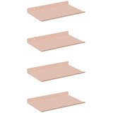  Lebdeća polica Zidne 4 pcs Ružičasta 30 x 18 x 2,5 cm Čelik | Eponuda.ba