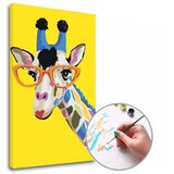 Artmie Slikanje po brojevima ŽIRAFA SA OKULIJARIMA - mala težina | na okviru | shoptok.hr