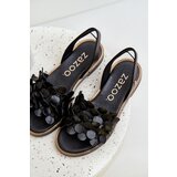 Zazoo Leather Sandals On Flat Heel | shoptok.hr