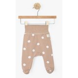 Just kiddin baby otroške dolge hlače s stopali dots beige Cene