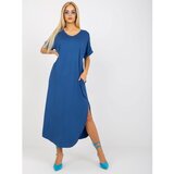 Fashion Hunters Dark blue oversize cotton dress OH BELLA | shoptok.hr