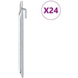 vidaXL Klini za šotor 24 kosov U oblika 24 cm Ø20 mm pocinkano jeklo Cene
