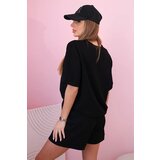 Kesi Włoski Women's butter set with high-waisted shorts black | Shoptok.si