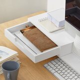 SoBuy organizator za pisalno mizo s stojalom za monitor v beli barvi v skandinavskem slogu, (20815120) | Shoptok.si
