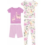 Carter's Pidžama set žuta / ljubičasta / roza / bijela