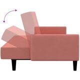 Dvosjed na razvlačenje ružičasti baršunasti | shoptok.hr