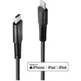 Lindy USB kabel USB 2.0 Apple Lightning vtič \, USB-C® vtič 3.00 m črna 31288, (20417134) | Shoptok.si