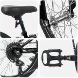  Planinski Bicikl 20 Inča 6-Speed za 5-8 godina Crna | shoptok.hr