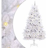  Umjetno božićno drvce Bijelo 128 x 128 x 270 cm PVC i metal | shoptok.hr