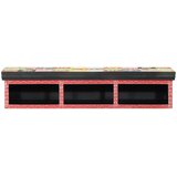 TV ormar s policom Šareni 100 x 30 x 22 cm Konstruirano drvo | shoptok.hr