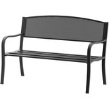 Outsunny Zunanja zunanja klop Vrtna klop z največ 240 kg kovine 127 × 60 × 85 cm črna, (20753048) Cene