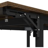  Produživi blagovaonski stol 120 x 81,5 x 75 cm Dimljeni hrast Slike