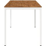  Stol za bar u vrtu Prirodna i bijela 196 x 100,5 x 105 cm | shoptok.hr