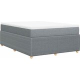  Krevet box spring s madracem svjetlosiva 160x200 cm tkanina Slike