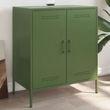 The Living Store Komoda olivno zelena 68x39x79 cm jeklo - Komoda, (21837264) | Shoptok.si