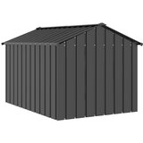 vidaXL Kućica za pse s krovom 113x153x101 cm pocinčani čelik | shoptok.hr