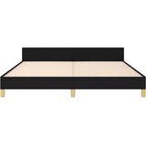  Okvir za krevet s uzglavljem crni 160 x 200 cm od tkanine | shoptok.hr
