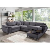 P & B SEDEŽNA GARNITURA, rebrasti žamet siva | Shoptok.si
