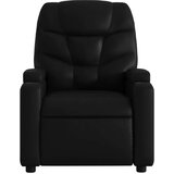 vidaXL Naslanjač črno umetno usnje | Shoptok.si