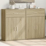  Komoda 2 kom boja hrasta sonome 60x30x84 cm konstruirano drvo | Eponuda.com