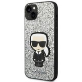 Karl Lagerfeld Trdo ohišje za Apple iPhone 14 Glitter Flakes Ikonik, Srebrna, (21244225) Cene
