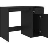  Radni stol crni 100 x 49 x 75 cm od konstruiranog drva | Eponuda.ba