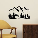 Wallity Zidna dekoracija Nature And Mountain-1, Crna Cene