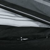  Set posteljine za poplun crno-bijeli 200x220 cm pamučni | shoptok.hr