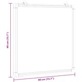  Magnetna ploča bijela 40 x 40 x 1,7 cm aluminijska | shoptok.hr