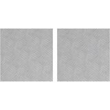  Stepenica Četvrtasti 2 pcs Srebrno 40 x 40 cm Aluminij | shoptok.hr