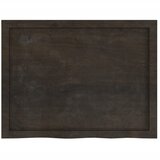  Zidna polica tamnosmeđa 80x60x(2-6) cm od obrađene hrastovine | shoptok.hr