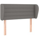  Uzglavlje s ušima tamnosivi 83x23x78/88 cm od tkanine | shoptok.hr