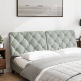  Jastuk za uzglavlje svjetlosivi 160 cm baršunasti | shoptok.hr