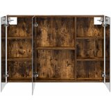  Kupaonski ormar s ogledalom Dimljeni hrast 103,5 x 15,5 x 70 cm | shoptok.hr