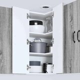  Zidni kuhinjski ormarić s policom Siva Sonoma 57 x 57 x 80 cm | shoptok.hr