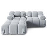 Micadoni Home Svijetlo plava baršunasta kutna garnitura Bellis – | shoptok.hr