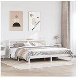 vidaXL Okvir kreveta bez madraca bijeli 180x200 cm od masivne borovine - Bijela 180 x 200 cm | shoptok.hr