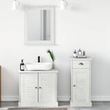  Set namještaja za kupaonicu s ladicama 3 pcs Antič White | shoptok.hr