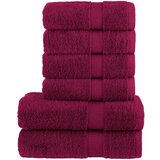  6-dijelni vrhunski set ručnika SOLUND bordo 600 gsm | shoptok.hr