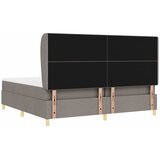  s opruga kutije Sivo-smeđa 200 x 200 cm tkanina | shoptok.hr
