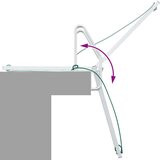 vidaXL Lestev za dok 5 popravil srebrna 58 x 77 x 191 cm Aluminij | Shoptok.si