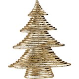  LED Božićna dekoracija 60xLED/3xAA 60 cm topla bela jelka/zlatna | Eponuda.com