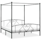  Za krevet s nadstrešnicom sivi metalni 200 x 200 cm Cijene