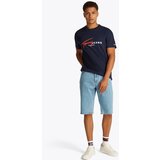 Tommy Jeans Majica mornarska / rdeča / bela | Shoptok.si