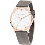 Liebeskind Berlin Analogni sat rozo zlatna / siva / crna / bijela | shoptok.hr