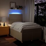  Krevet box spring s madracem krem 120 x 190 cm od tkanine | shoptok.hr
